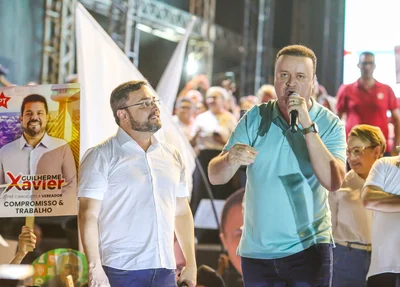 Fábio Novo e Paulo Mácio, candidatos a prefeito e vice