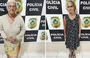 Idosas presas pela Polícia Civil em Orizona, no sul do estado de Goiás