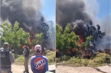 Incêndio em Alegrete do Piauí