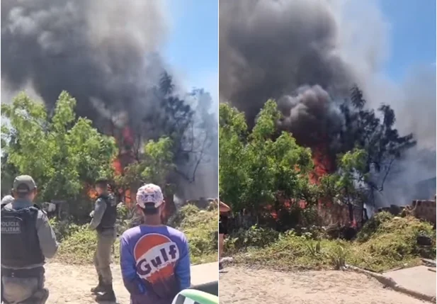 Incêndio em Alegrete do Piauí