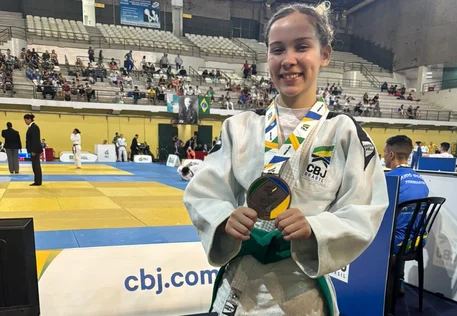 Piauiense Jeissiara Vidal conquista o bronze no Brasileiro de Judô