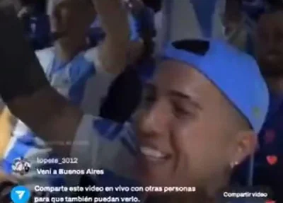 Jogadores da Argentina cantam música racista