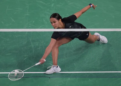 Jogos Olímpicos Paris 2024 - Badminton feminino - Juliana Viana Vieira contra Lo Sin Yan Happy, atleta de Hong Kong. - Foto: Luiza Moraes/COB