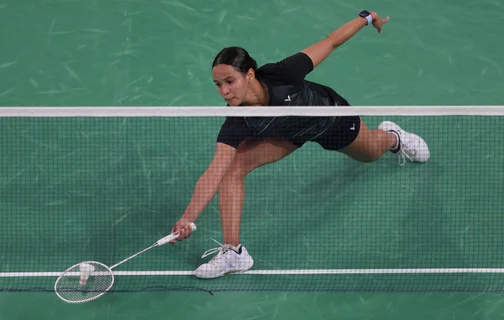 Jogos Olímpicos Paris 2024 - Badminton feminino - Juliana Viana Vieira contra Lo Sin Yan Happy, atleta de Hong Kong. - Foto: Luiza Moraes/COB