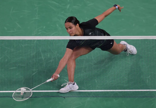 Jogos Olímpicos Paris 2024 - Badminton feminino - Juliana Viana Vieira contra Lo Sin Yan Happy, atleta de Hong Kong. - Foto: Luiza Moraes/COB