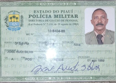 José Audi Silva, 3º sargento da Polícia Militar do Piauí