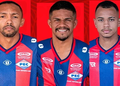 Leandro Cabecinha, Naílson e Tiaguinho, reforços do Piauí para a Série B