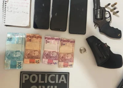 Material aparendido pela Polícia Civil de Altos