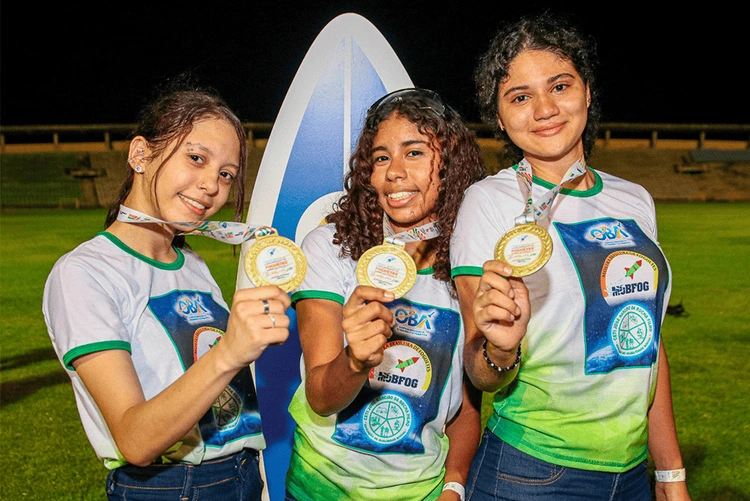 medalhas de ouro 1ª Jornada Estadual de Lançamento de Foguetes em 2023