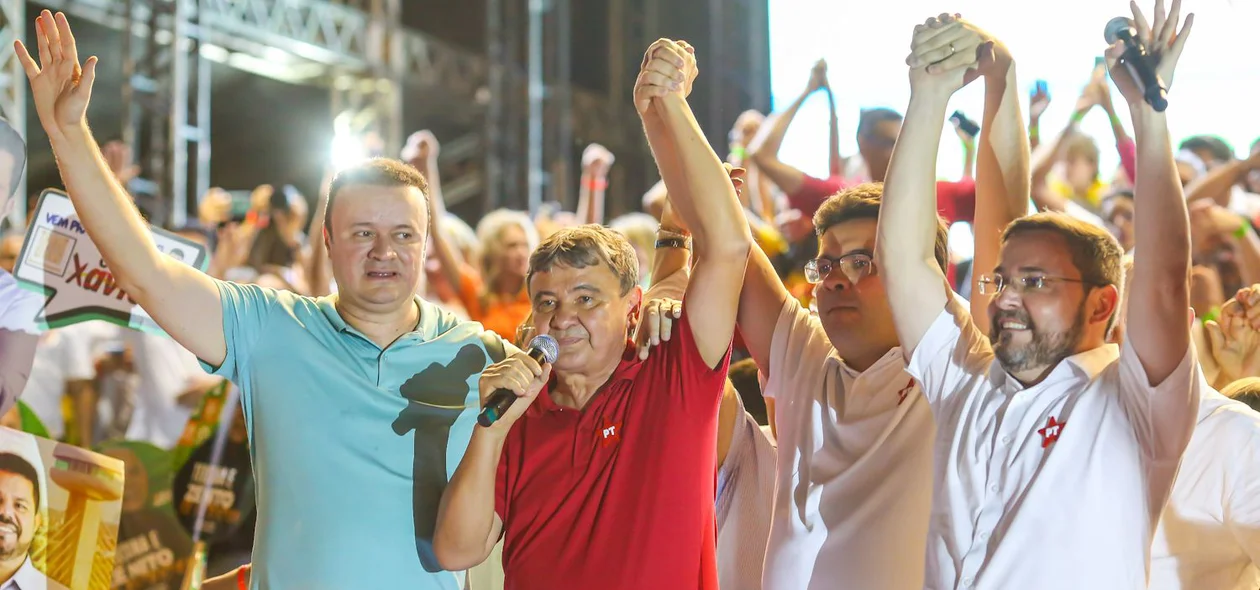 Paulo Márcio, Wellington Dias, Rafael Fonteles e Fábio Novo