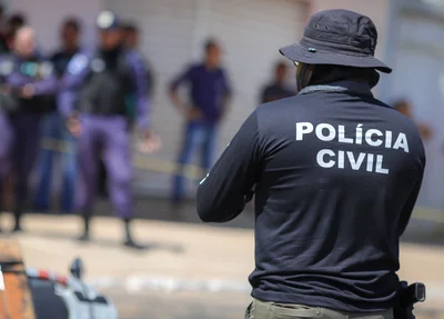 Polícia Civil no local