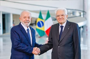 Presidente Lula e o presidente italiano Sergio Mattarella