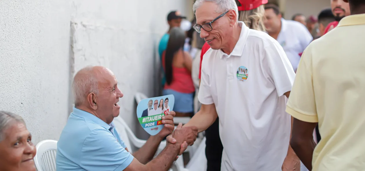 Quirino Neto com apoiador