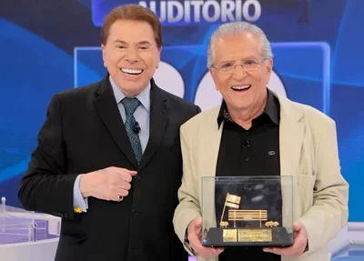 Silvio Santos e Carlos Alberto de Nóbrega