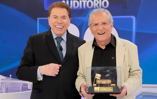 Silvio Santos e Carlos Alberto de Nóbrega