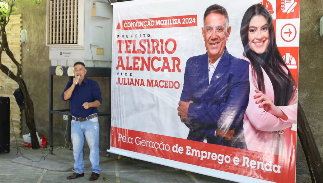 Telsírio Alencar oficializa candidatura
