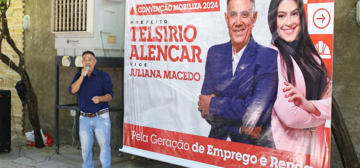 Telsírio Alencar oficializa candidatura