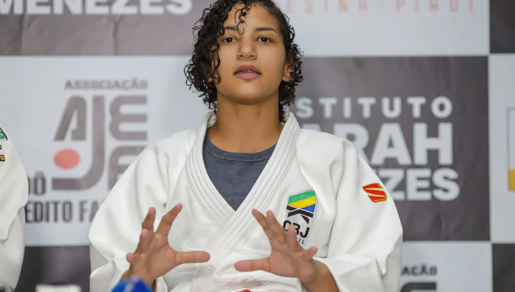 Treinadora da seleção brasileira feminina de judô, Sarah Menezes