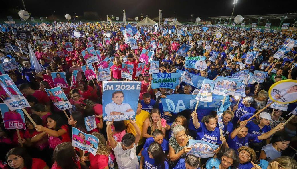 35 mil apoiadores participaram do evento em Parnaíba Piauí