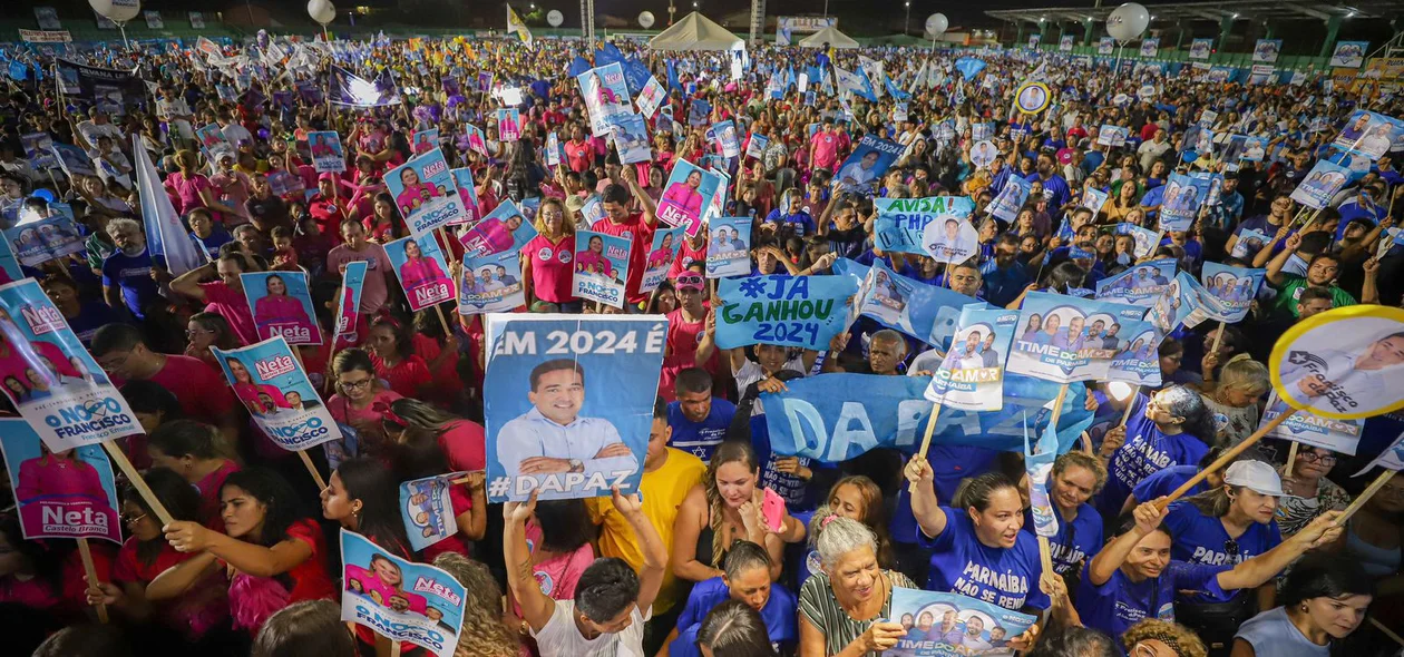 35 mil apoiadores participaram do evento em Parnaíba Piauí