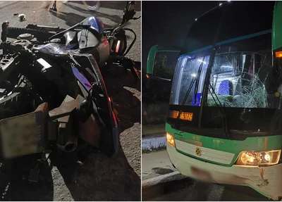 Acidente envolvendo moto e ônibus deixa uma pessoa morta em Luís Correia