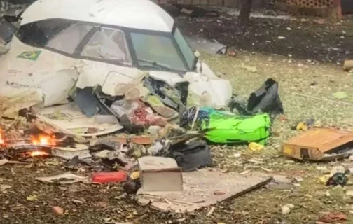 Avião que caiu em Vinhedo São Paulo