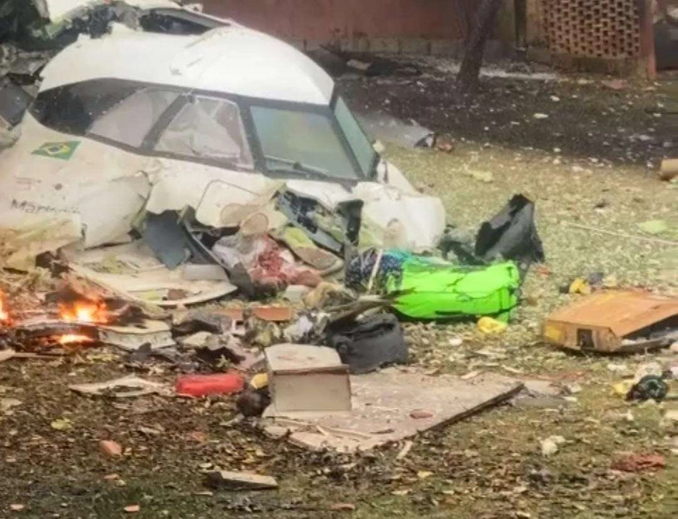 Avião que caiu em Vinhedo São Paulo