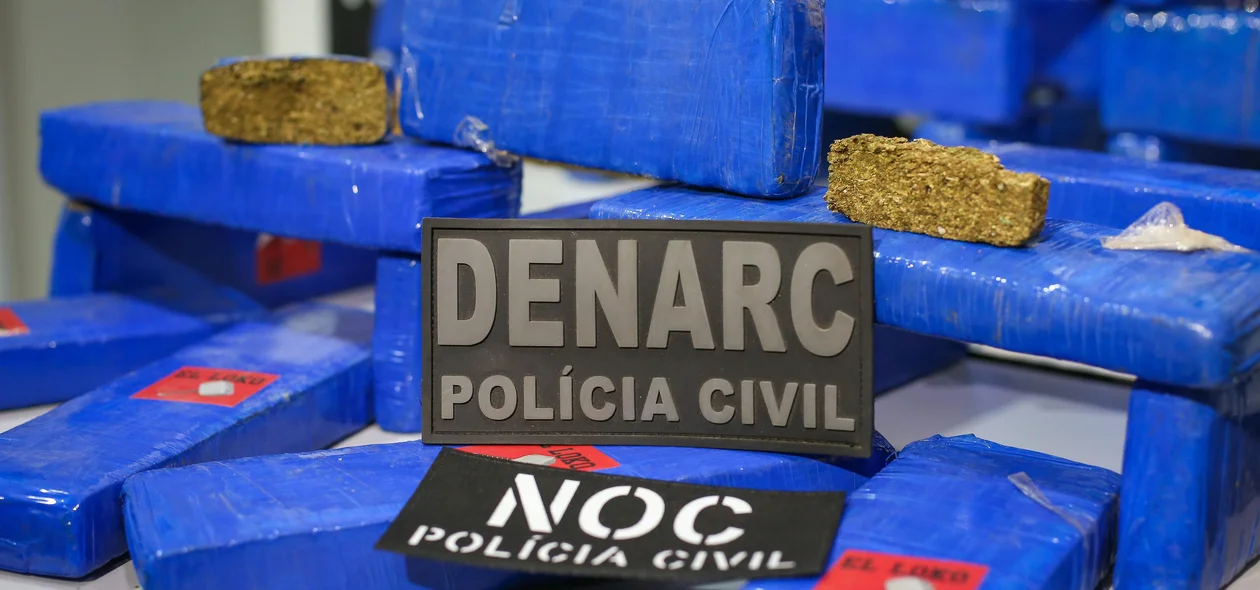 Drogas foram apreendidas na Operação 45 do Denarc