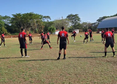 Elenco do Flamengo-PI em preparação para o Campeonato Piauiense Série B 2024