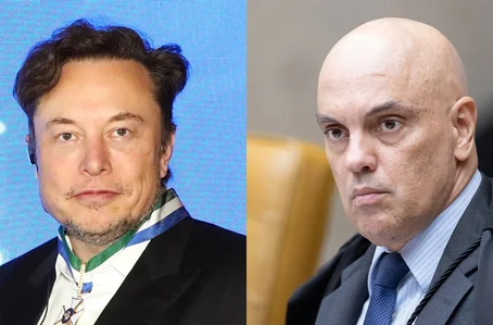 Elon Musk e Alexandre de Moraes