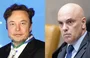 Elon Musk e Alexandre de Moraes