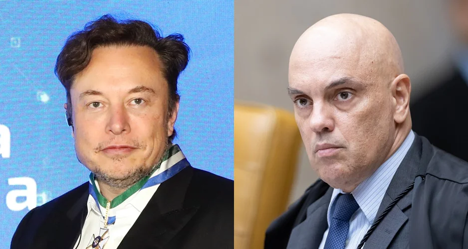 Elon Musk e Alexandre de Moraes