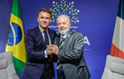 Emmanuel Macron e Lula