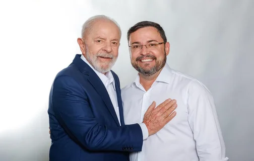 Fábio Novo durante encontro com o presidente Lula, nesse sábado (10)