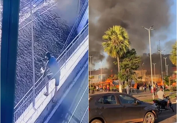 Homem ateou um coquetel molotov nas barracas