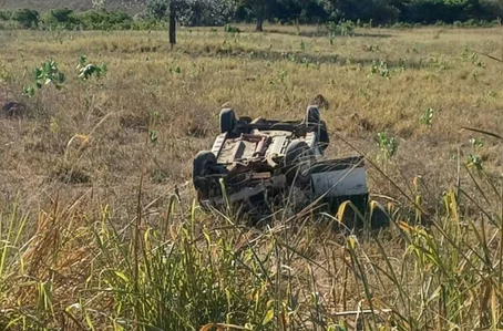 Homem ficou em estado grave em acidente na BR 135 em Santa Luz