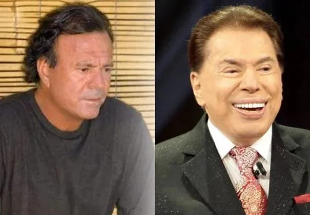 Julio Iglesias e Silvio Santos