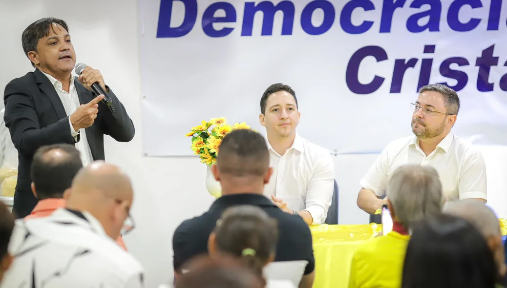 Luiz Gonzaga durante seu pronunciamento