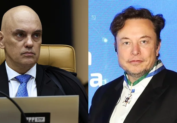 Ministro Alexandre de Moraes e Elon Musk