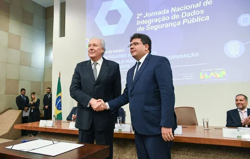Ministro Ricardo Lewandowski e governador Rafael Fonteles