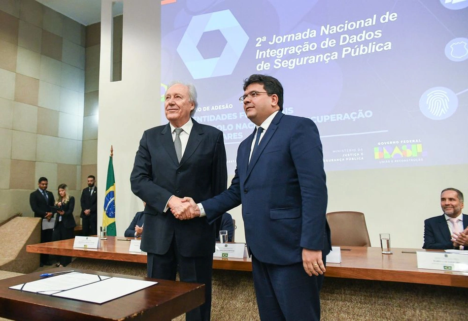 Ministro Ricardo Lewandowski e governador Rafael Fonteles