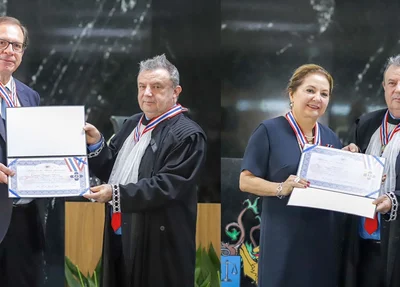 Ministros Luis Felipe Salomão e Liana Chaib foram homenageados