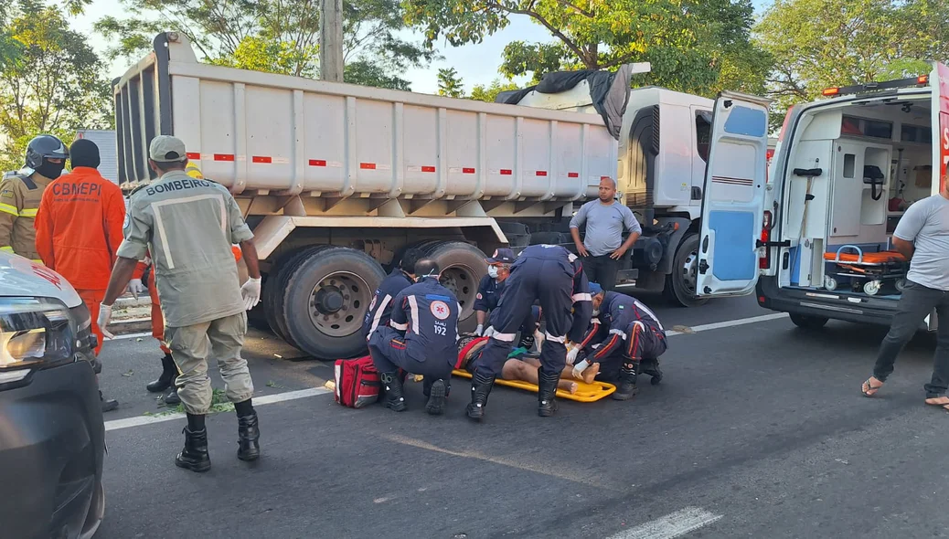 Mulher foi encaminhada ao hospital