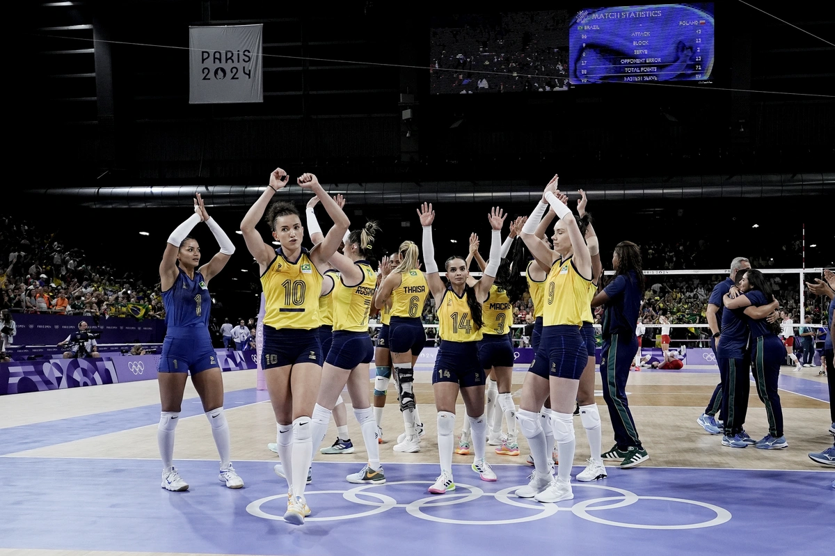 Olimpíadas: Brasil vence Polônia e avança de forma invicta no Vôlei