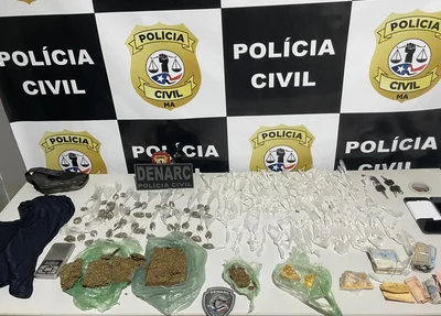 Polícia prende duas pessoas por tráfico de drogas