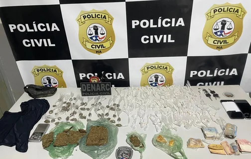 Polícia prende duas pessoas por tráfico de drogas