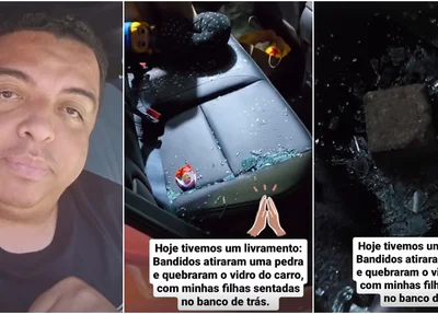 Professor relata momentos de terror após ter carro atacado por bandidos