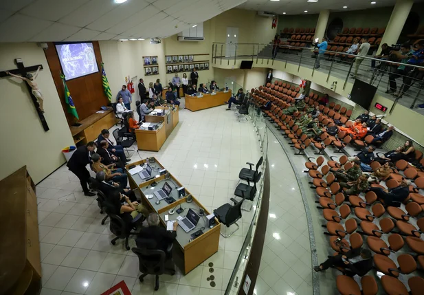 Reunião realizada no plenário do TRE-PI