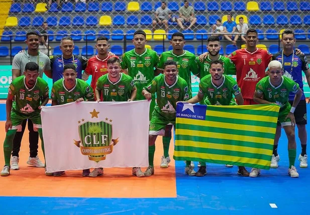 Time do Campo Largo na Taça Brasil de Futsal Divisão Especial 2024