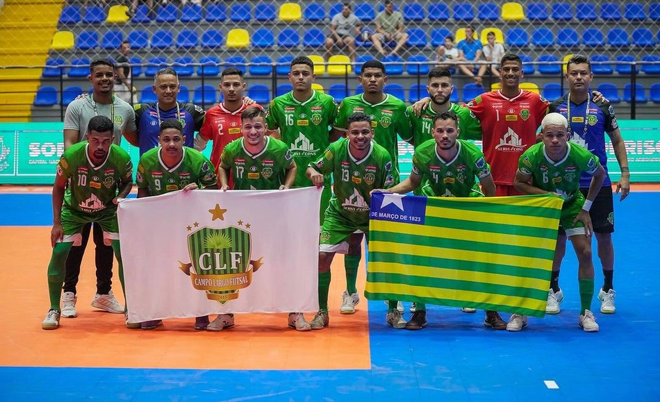 Time do Campo Largo na Taça Brasil de Futsal Divisão Especial 2024